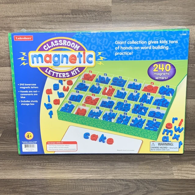 LAKESHORE MAGNETIC CLASSROOM Letters Kit Lower Case Alphabet Set 240