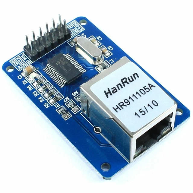 ENC28J60 ETHERNET LAN Module Arduino Spi 25Mhz 5 3.3V Uno MEGA2560 Flux ...