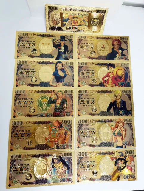 One piece Anime Japanese Style Card Yen Note AU Stock