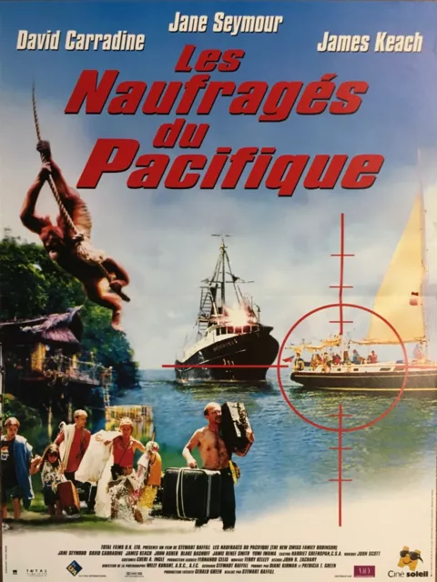 Affiche Cinéma LES NAUFRAGÉS DU PACIFIQUE 40x60cm Poster / David Carradine