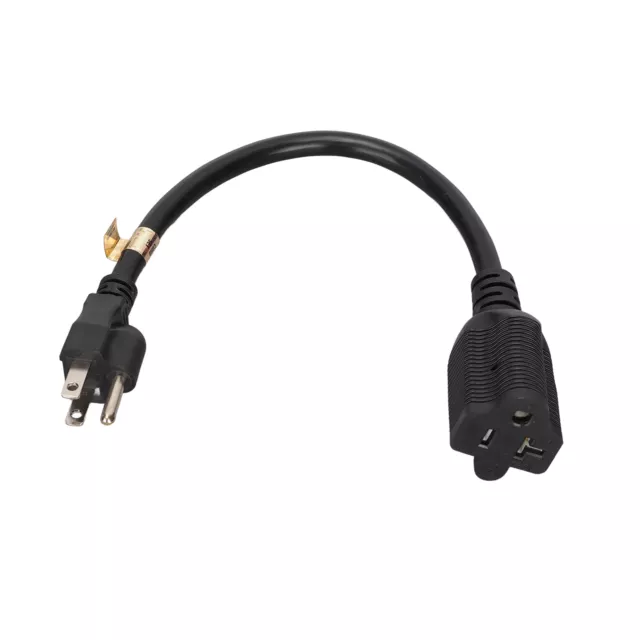 Nema 5‑15P Auf 5‑20R Adapter 14AWG Heavy Duty 15-Amp Netzverlängerungskabel LIF