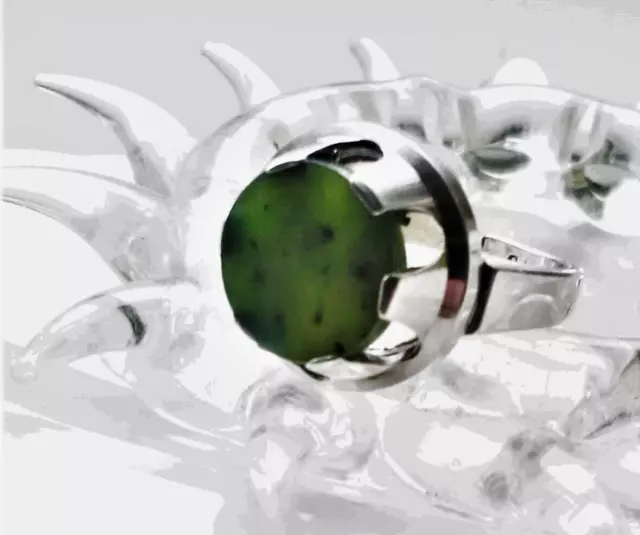 Franz Breuning Pforzheim Ring Silber 925 Jade Modernist Goldschmied antik