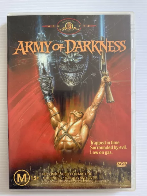 ARMY OF DARKNESS (Evil Dead 3) Sam Raimi Region 2 1993 both versions 2 DVD