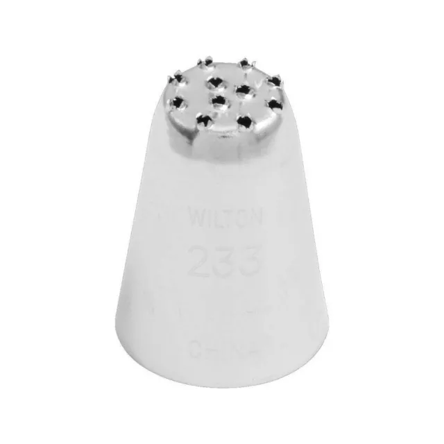 Wilton Stainless Steel #233 Multi-Open Piping Tip Cake Decorating Nozzle Silver