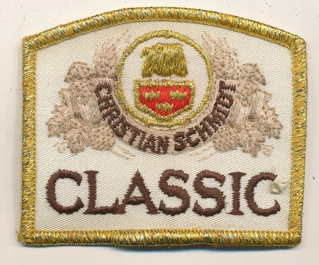 Christian Schmidt Classic beer patch 1982-1987 gold tinsel