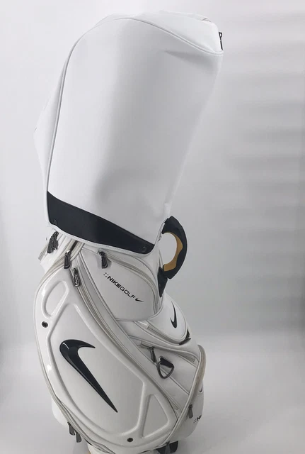 RARE Nike Golf Stand Carry Bag 5 Way Divider W/ Brand New Hood 9 Zip Pockets Tee RARE Nike Golf Stand Carry Bag 5 Way Divider W/ Brand New Hood 9 Zip Pockets Tee