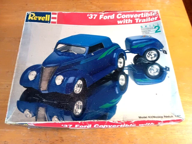 37 Ford Convertible with Trailer, Revell 7245 (1994)