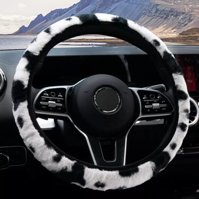 Steering wheel cover, steering wheel cover, steering wheel protector,  black, gray, Ø38 anti-slip