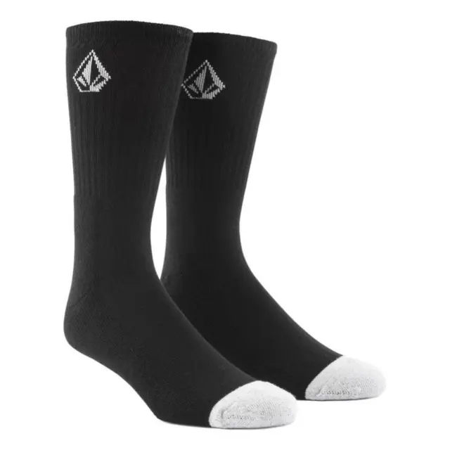Volcom Men's Full Stone 3 Pack Socks - Black