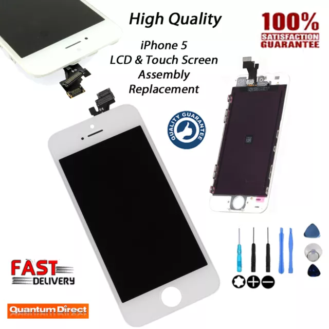 FOR iPhone 5 Replacement Retina LCD Display & Digitiser Glass Touch Screen WHITE