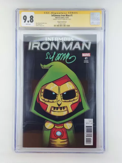 Infamous Iron Man 1 ~  CGC 9.8 SS ~ signed Skottie Young!