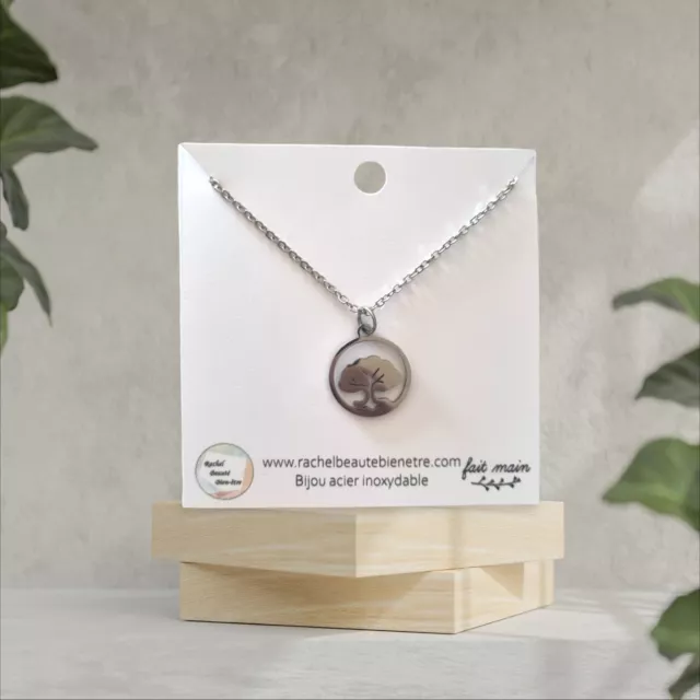 Collier arbre de vie - Acier Inoxydable- Rachel Beauté Bien-être - Création