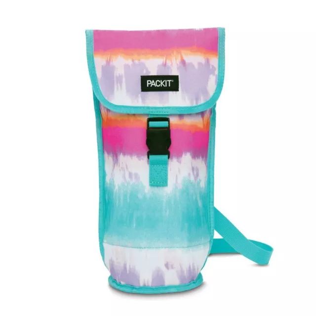 NEW Packit Freezable Wine Cooler Bag Tiedye