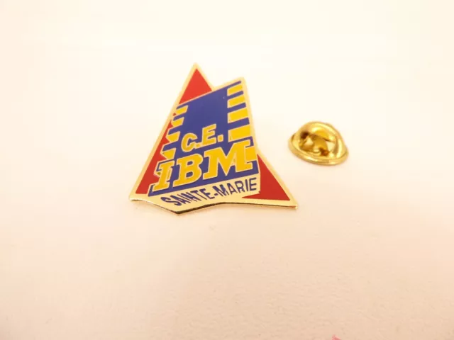 Pin's Pins Pin Badge - IBM - CE - COMITE D'ENTREPRISE - SAINTE MARIE - COMPUTER