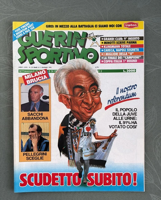Guerin Sportivo 35 - 1989 - Stefano Borgonovo, Nicola Berti, Schillaci - Magazine Vintage