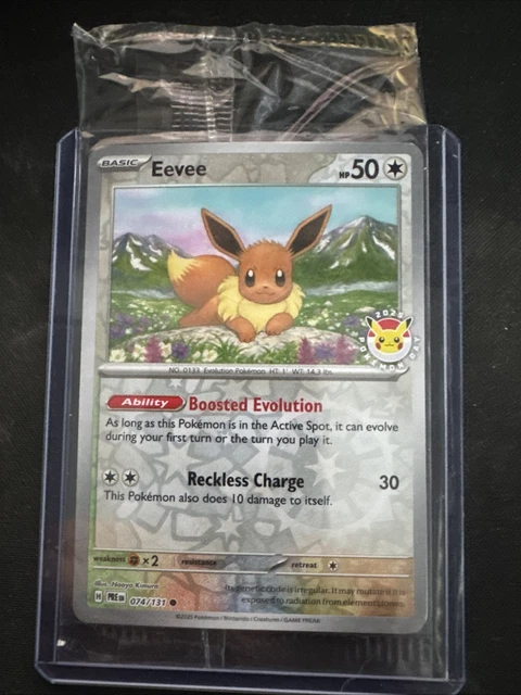 POKÉMON CARD Pokémon Day 2025 Eevee 074/131 Promo Sealed In Pack NEW
