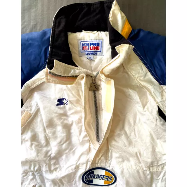 San Diego Chargers LA 90s STARTER jacket puffer XL white NFL Pro Line vintage