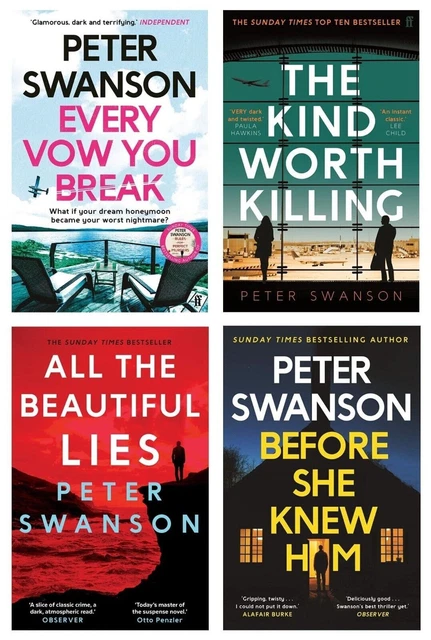 Peter Swanson Books - New Paperback Thrillers - Bestselling Crime Fiction