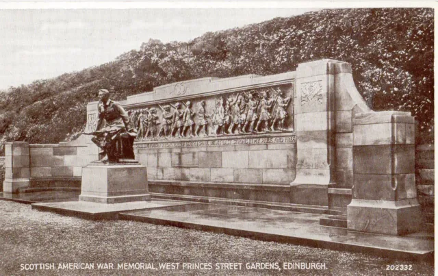 OLD POSTCARD -SCOTLAND- Scottish American War Memorial, W Princes St, Edinburgh