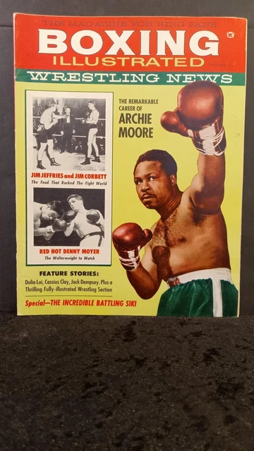 Boxing Illustrated Magazine for Ring Fans, Dec 1960, ARCHIE MOORE, CASSIUS CLAY