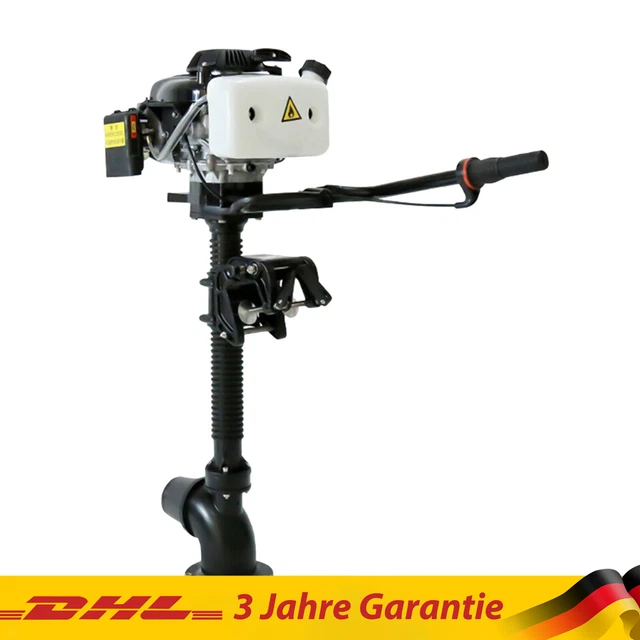 4-Takt Außenbordmotor 4 PS – 55cc, Wassergekühlt, Manueller Start, Für Schlauchboote & Kleine Boote