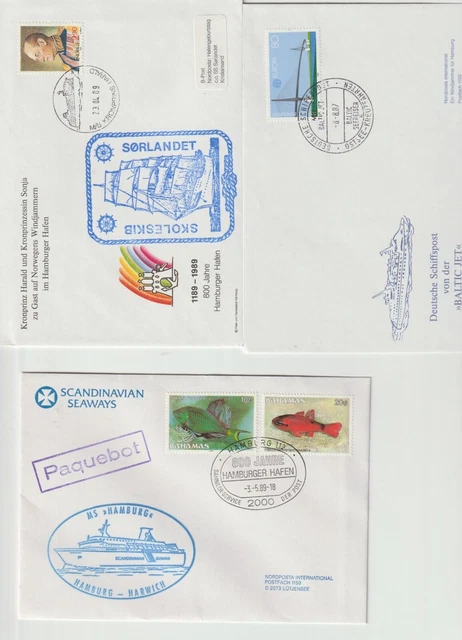 Schiffstempel, Schiffe, Hamburg: Hafenjubiläum, internationaler Posten, 180er