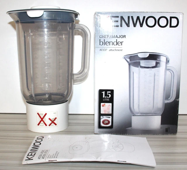 KENWOOD CHEF / Major A337 Blender Liquidiser Attachment Acrylic goblet