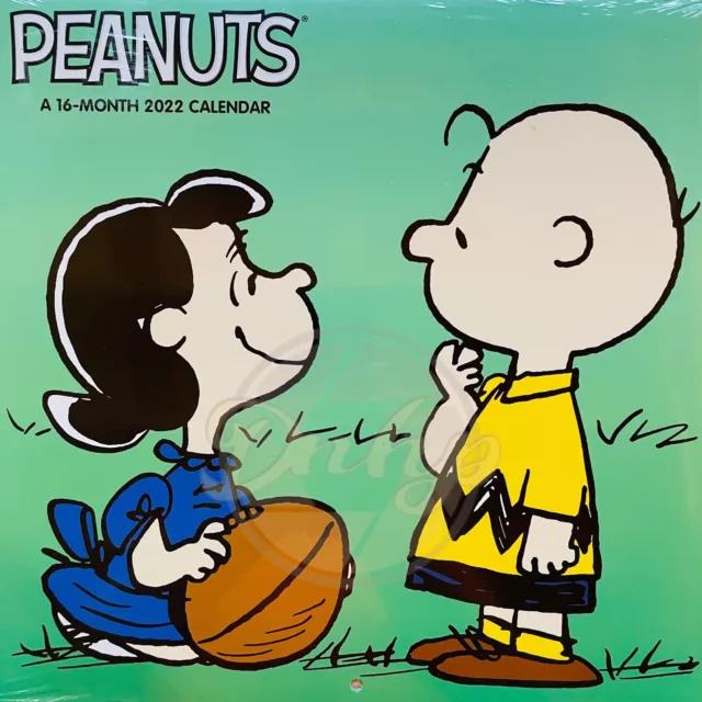PEANUTS CHARLIE BROWN Snoopy Woodstock 2022 16 Month Calendar Mead