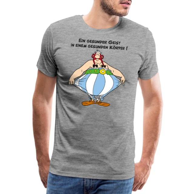 ASTERIX UND OBELIX Körper Gesundheit Spruch Männer Premium TShirt EUR