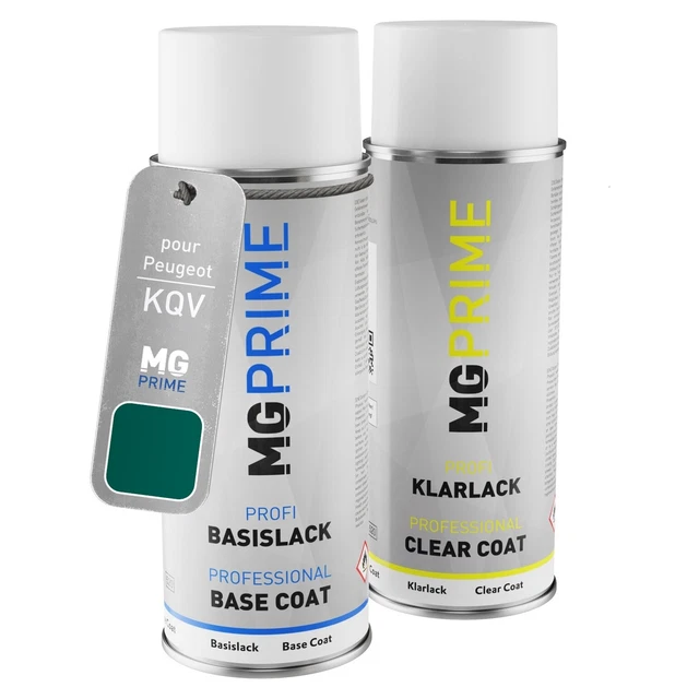 PEINTURE VOITURE BOMBES aérosols pour Peugeot KQV Vert Innsbruck EUR 24 ...