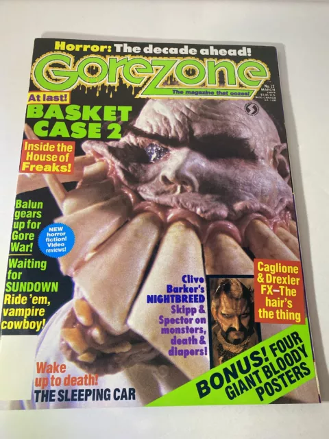 Gorezone #12 Magazine Clive Barker, Basket Case 2