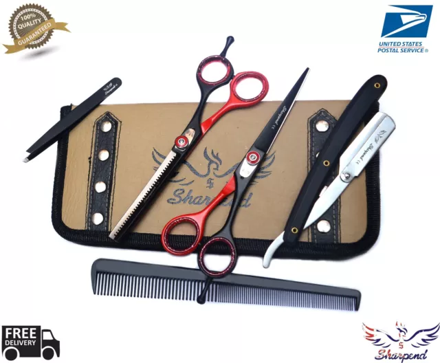 Professional Barber Salon Hairdressing Hair Cutting Thinning Scissors/Shears Set