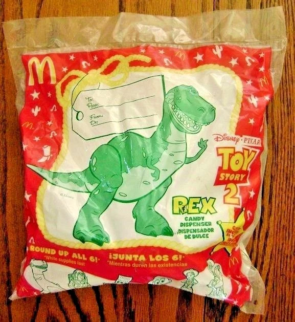 1999TOY STORY 2 "Rex" (Candy Dispenser) McDonald's [NIP] 11.95