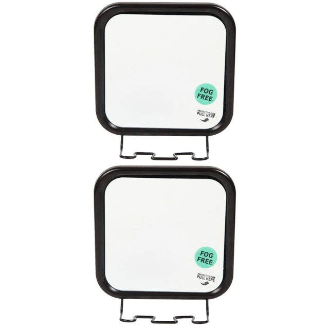 2 piezas espejo de tocador sin golpes para baño espejo de afeitado ventosa montado en pared