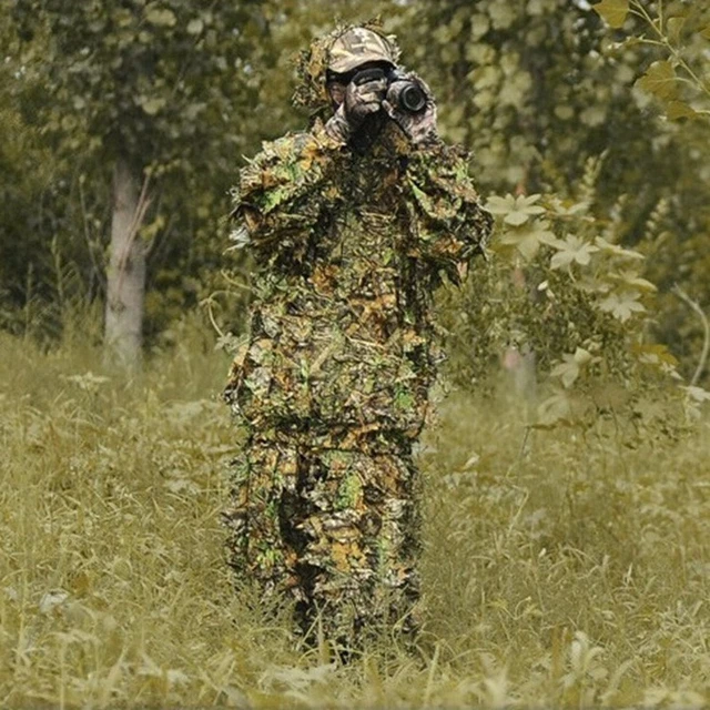 thumbnail image 2 of Kylebooker 3D Bionic Camo Poncho Ghillie Suit - Sniper Cloak For Hunting & Birdwatching 2 of 6