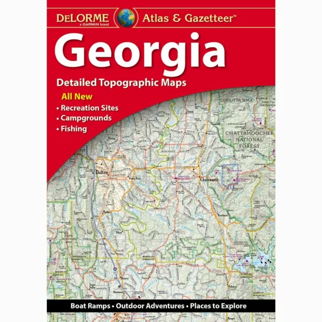 Georgia State Atlas & Gazetteer, by DeLorme, 2020 7th edition GREAT PRICE!