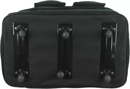 30"/36"/40" Expandable Rolling Duffel Wheeled Spinner Suitcase Luggage - Black 4