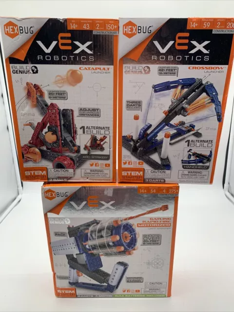 Brand New Hex Bug Vex Robotics Battlebots Construct End Game 290 Pieces