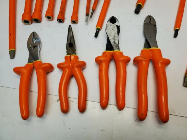 Cementex 1000v Insulated Nut Drivers, Screwdriver, Pliers T-Handled Hex Wrenches 2