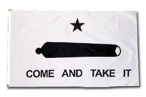 3x5 Texas Gonzales Gonzalez Cannon Come and Take it Flag 3'x5' Banner Super Poly