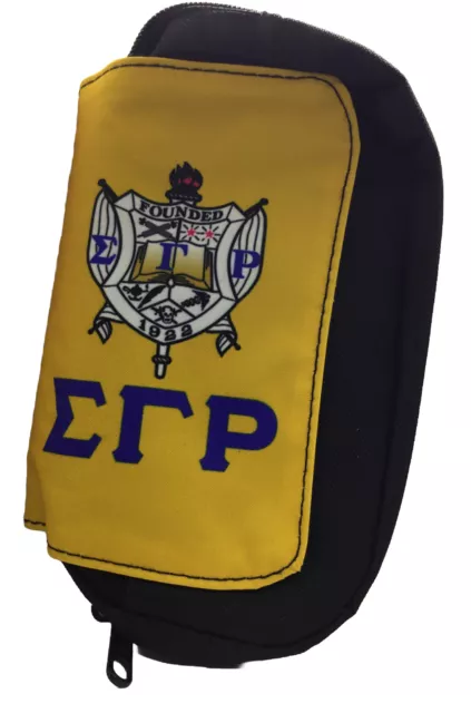 Sigma Gamma Rho Sorority College Zippered Personal  Toiletry Travel Bag 8” X 5”