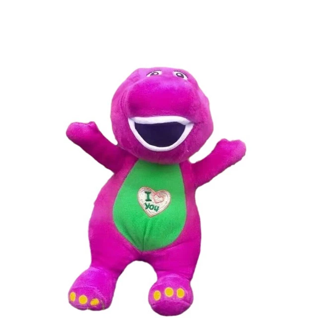 Barney the dinosaur sing i love you song purple soft plush doll toy