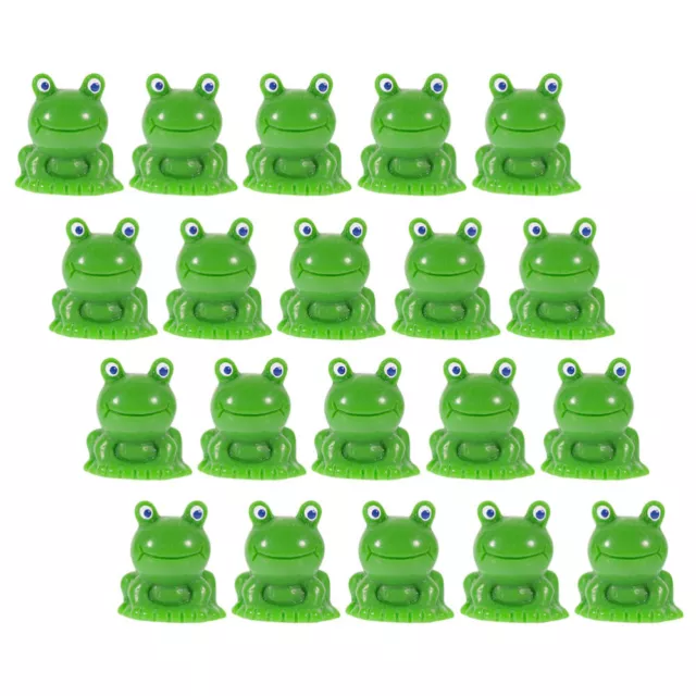 40 pz statue di rana in miniatura resina artigianato figure di rana mini rana da giardino