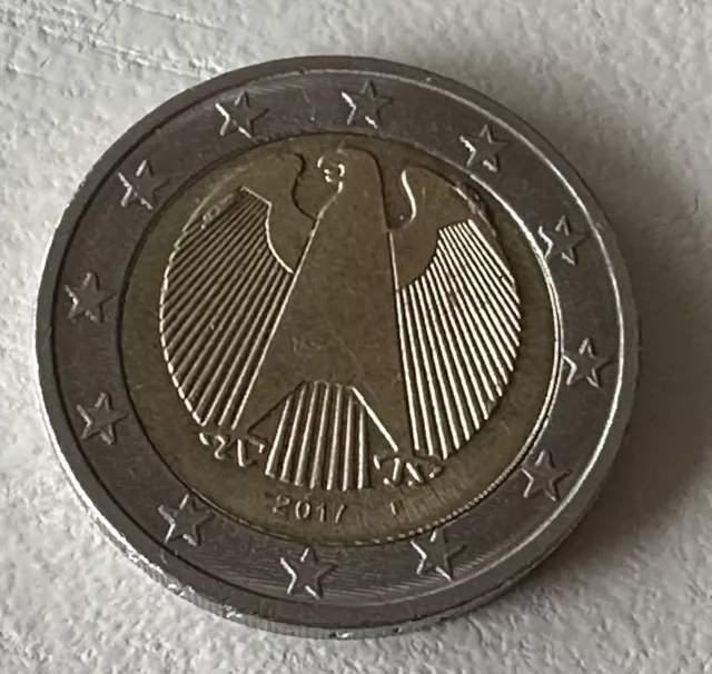 2 € Euro Münze Bundesrepublik Deutschland 2017  Sammlerstück Mit fehlprägung