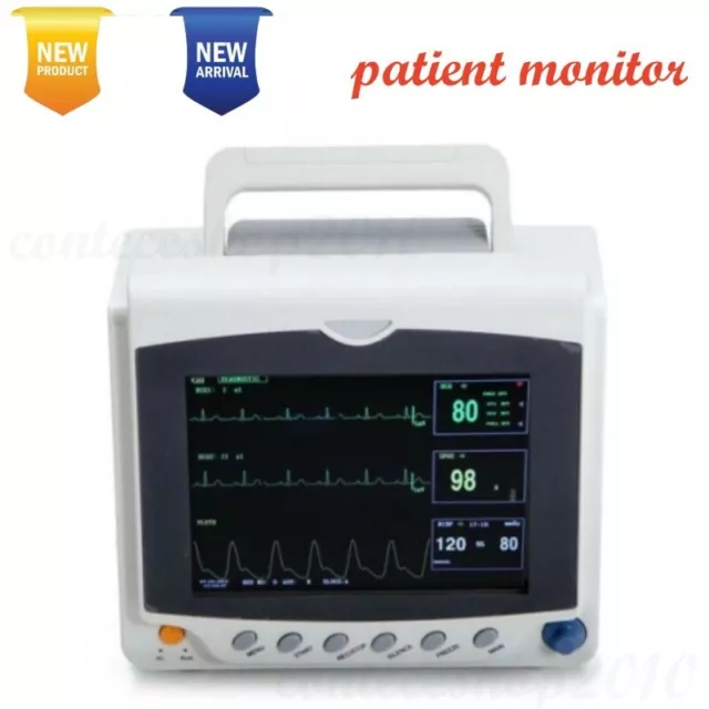 8" Color LCD Portable ICU Vital Signs Patient Monitor Multi-parameter CMS6000C