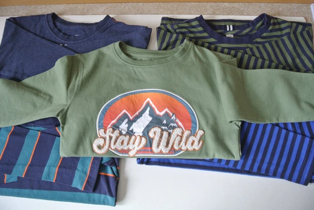 T-Shirt a maniche lunghe ragazzo Joules, John Lewis pacchetto età 6 anni