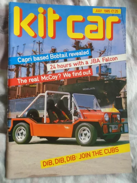 Kit Car Jul 1985 Bobtail, McCoy, Cub, Dax Cobra, JBA Falcon