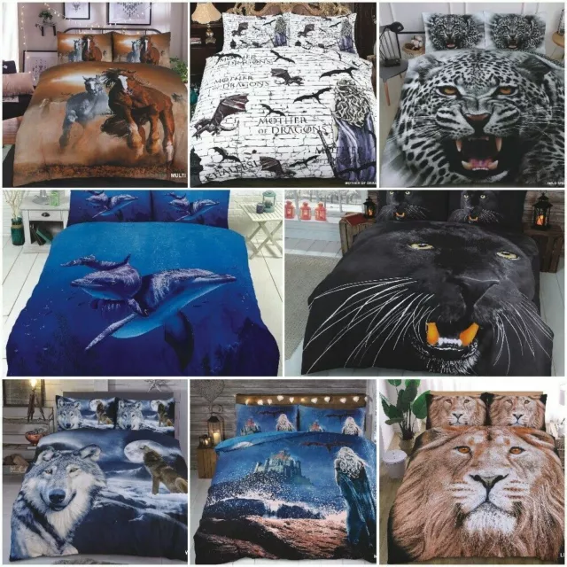 3D Amazing Duvet Bed Quilt Cover Set Single Double King & Super King 2024 design