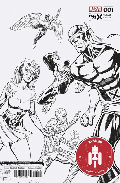 X-Men: Hellfire Gala 2023 1 J Scott Campbell 2Nd Print Var 1:25