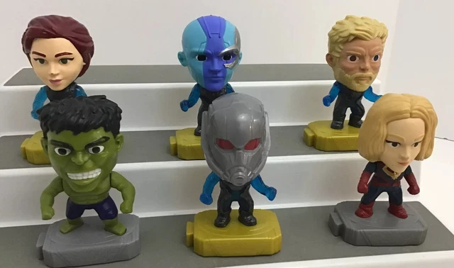 Marvel Avengers Endgame Superhero Toys 6 Pc Lot Figures McDonalds 2019 Lot E